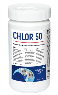 Chlor 50, 1 kg Dose (Dryden Aqua)