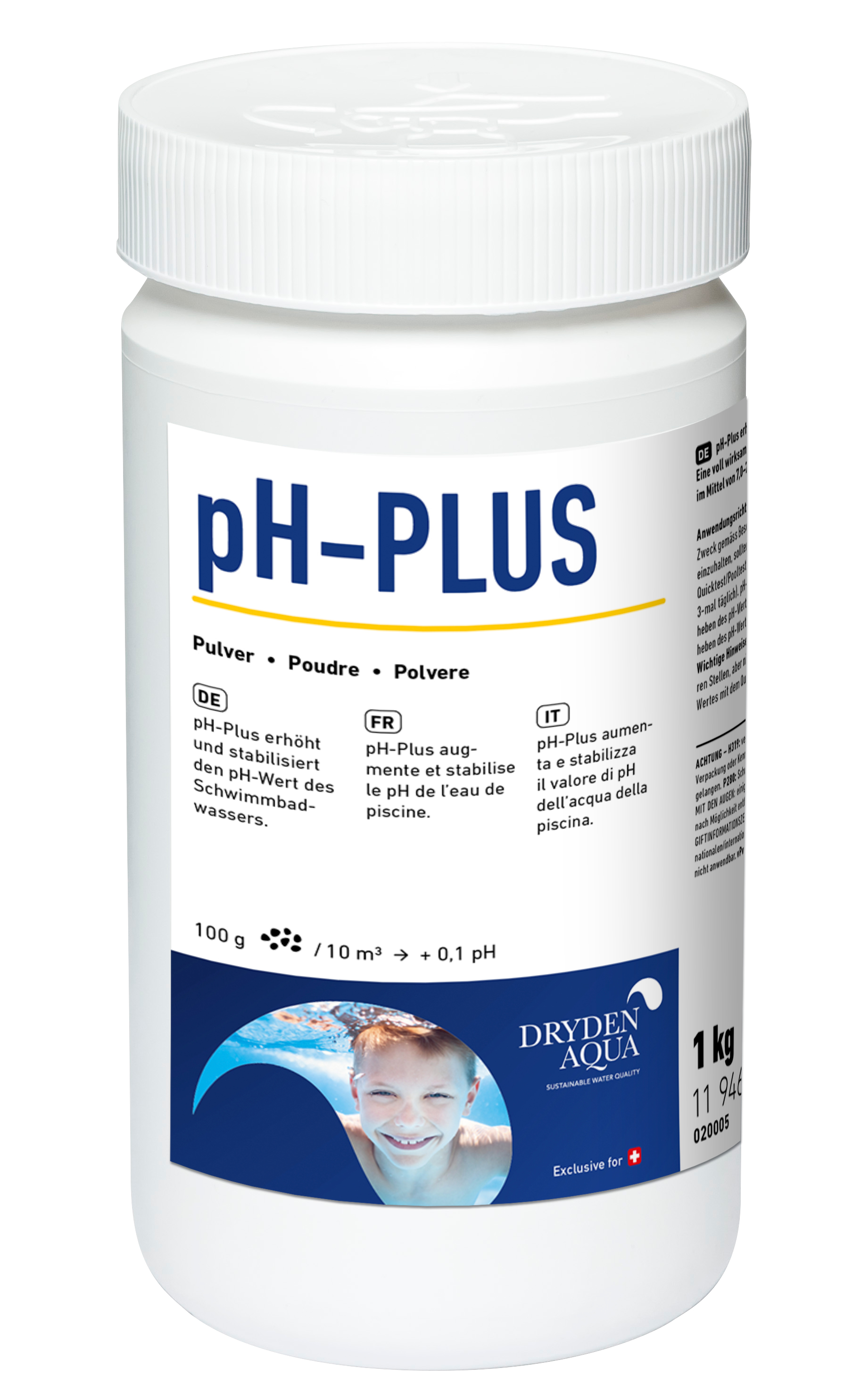 pH-Plus, 1 kg Dose (Dryden Aqua)