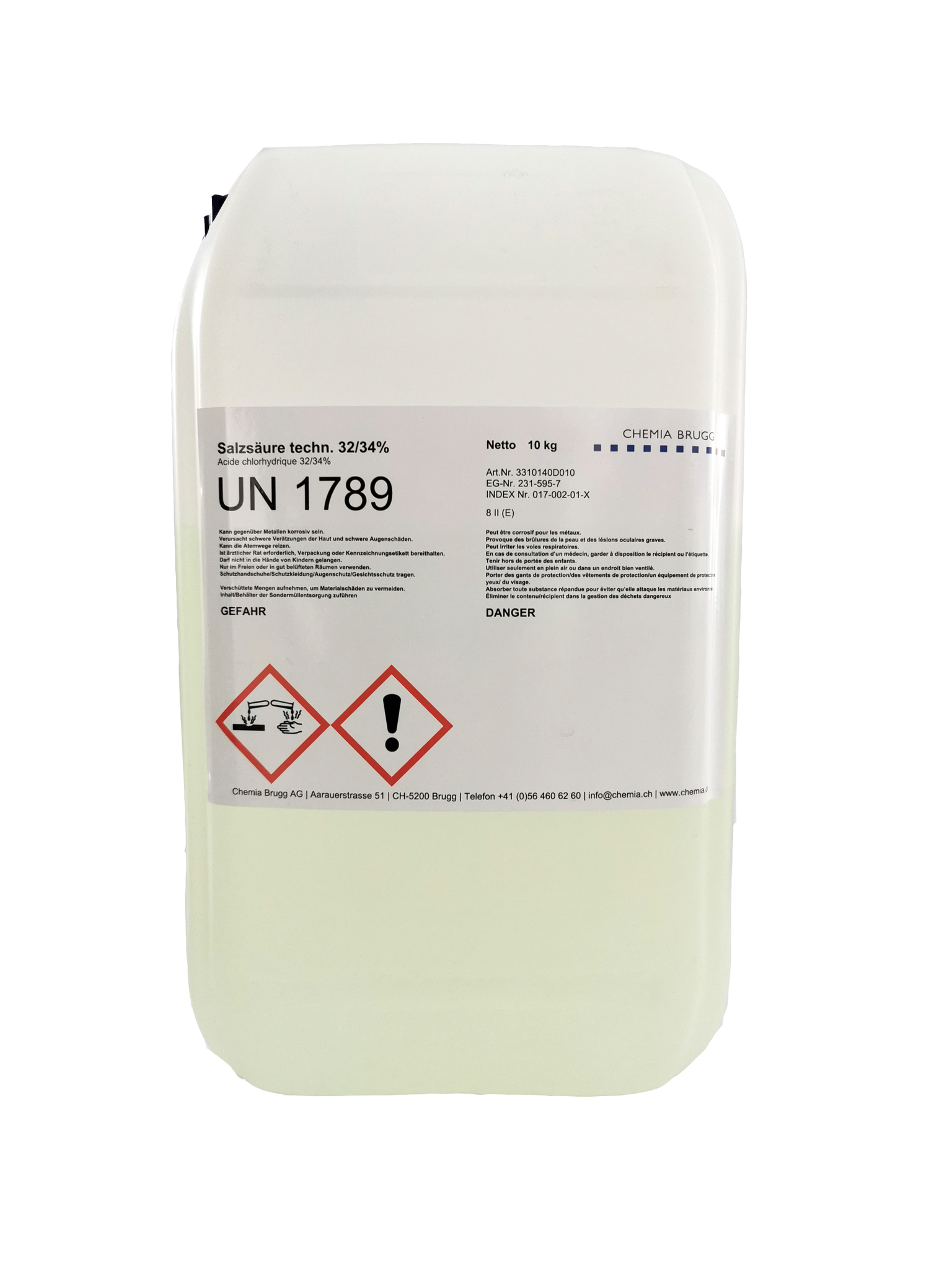 Salzsäure 32 %, 10 lt Kanister