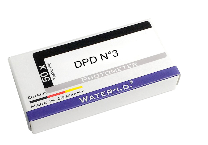 Ersatztabletten Photometer für gesamt Chlor DPD3, 50 Tabletten